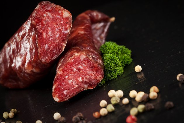 luftgetrocknete Natursalami